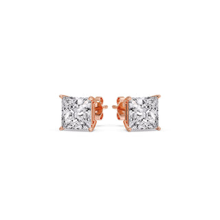 Princess Cut Diamond Stud Earring