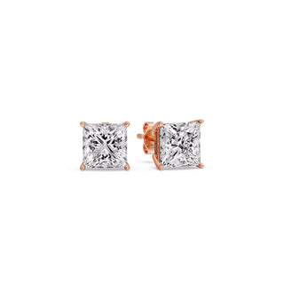 Princess Cut Diamond Stud Earring