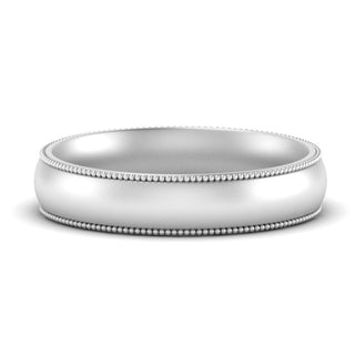 Milgrain Wedding Band | 4 mm