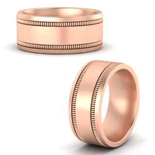 5 mm Mens Band Double Milgrain - MENAGERIE Intimates MENS Lingerie