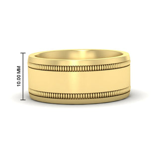 5 mm Mens Band Double Milgrain - MENAGERIE Intimates MENS Lingerie