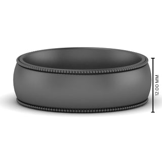 Milgrain Wedding Band | 4 mm