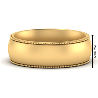 Milgrain Wedding Band | 4 mm