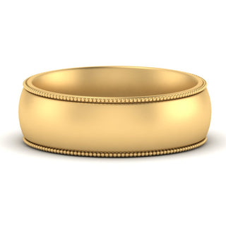 Milgrain Wedding Band | 4 mm