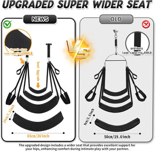 AxionEdge Door Sex Swing with Wide Cushion Seat
