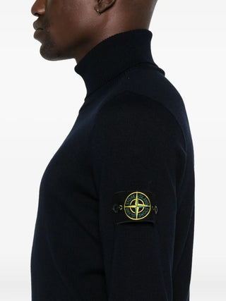 Ribbed Wool Turtleneck Sweater