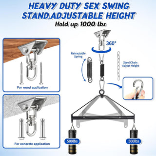 TitanOrbit Heavy-duty 360° Sex Swing System