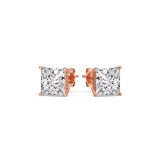 Princess Cut Diamond Stud Earring