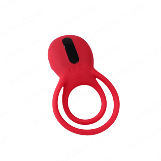 2 in 1 Tongue Clicking Stimulation Vibrating Egg and Double Cock Ring