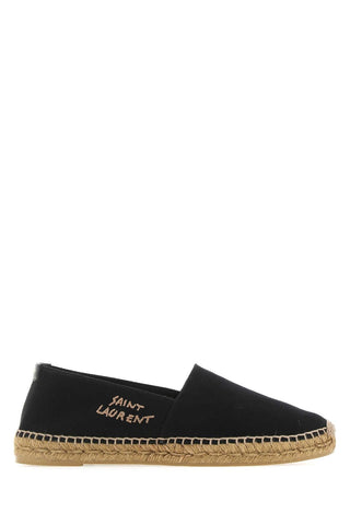Saint Laurent Black Canvas Espadrilles