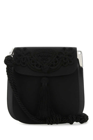 Prada Women Black Nylon Crossbody Bag