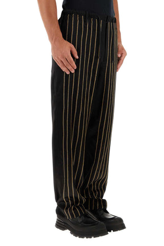 Dries Van Noten Black Viscose Blend Pant