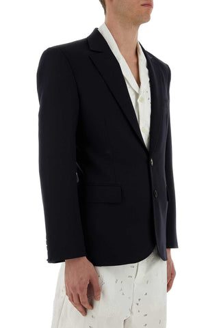 Midnight Blue Wool Blazer