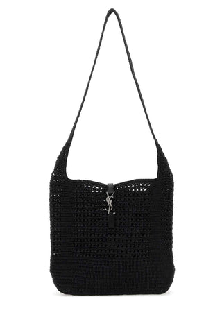 Saint Laurent Men Black Raffia Medium Le 5 À 7 Shoulder Bag