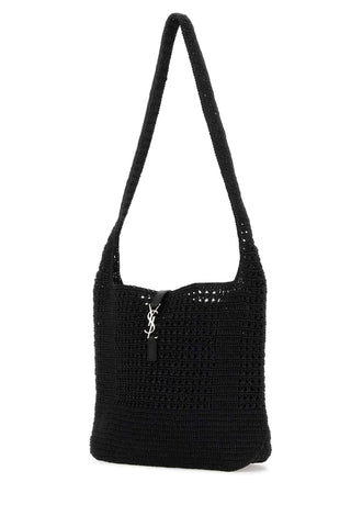 Saint Laurent Men Black Raffia Medium Le 5 À 7 Shoulder Bag