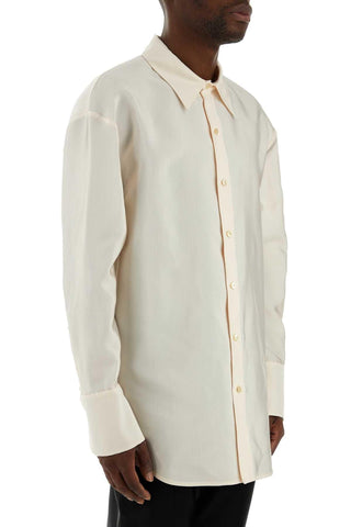 Saint Laurent Ivory Faille Oversize Shirt