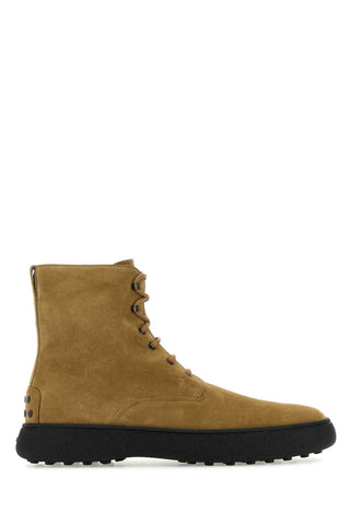 Tod's Men Tod's Men Camel Suede Ankle Boots