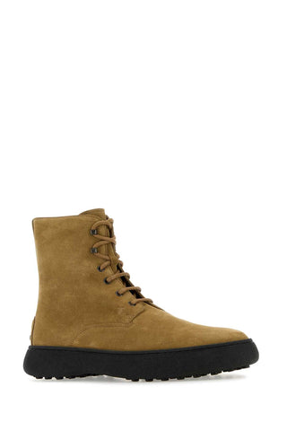 Tod's Men Tod's Men Camel Suede Ankle Boots