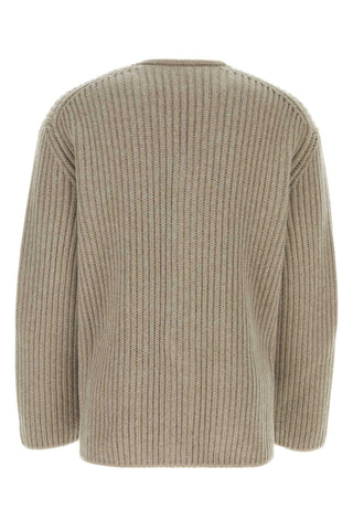 Bottega Veneta Men Cappuccino Wool Blend Cardigan