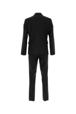 Dsquared Men Black Virgin Wool Blend London Suit