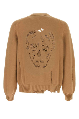 Alexander Mcqueen Men Biscuit Cotton Cardigan