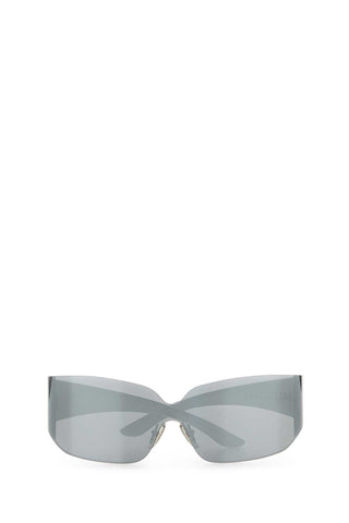 Balenciaga Women Grey Nylon Mono Square Sunglasses