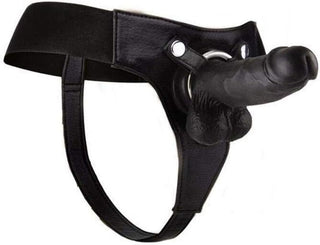 Realistic 8" Strap-On Dildo _ Elastic Harness