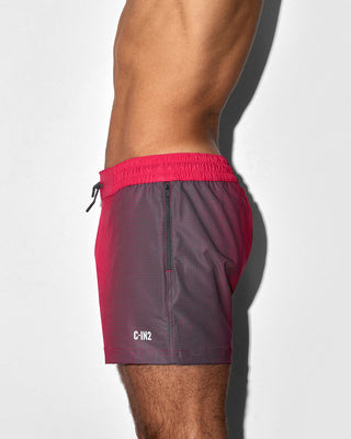 Swim Shorts Super Bright Halftone Neon Red