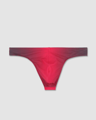 Swim Thong Super Bright Halftone Neon Red