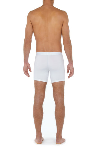 Ho1 | Long Boxer Briefs | White
