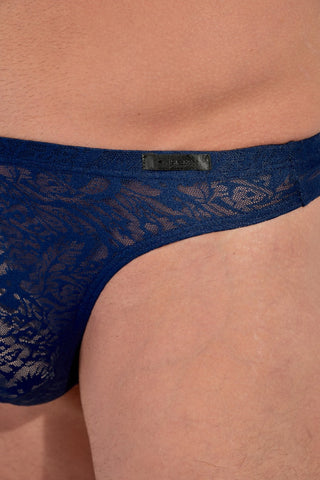Free Cut Lace | Thong  | Navy