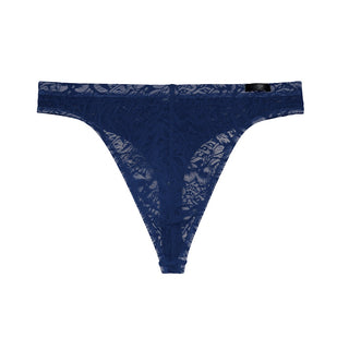 Free Cut Lace | Thong  | Navy