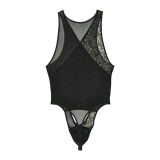 Pure Seduction | Thong Body Suit | Black + Gold