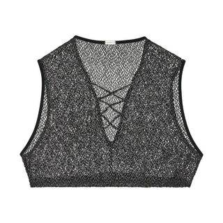 Night Universe | Crop Top | Silver Grey