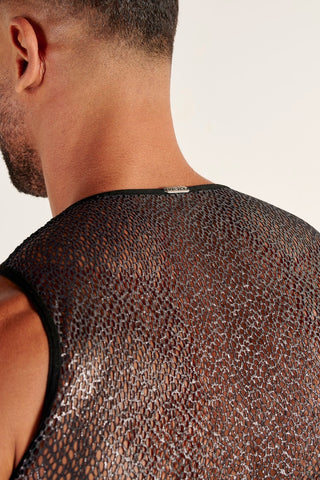 Night Universe | Crop Top | Silver Grey
