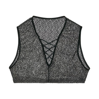 Night Universe | Crop Top | Silver Grey