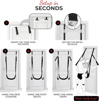 DoorPlay Adjustable Door Sex Swing with Straps