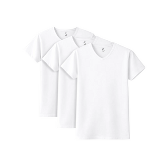 SilkCut Men’s Micro Modal V Neck Undershirts 3 Pack