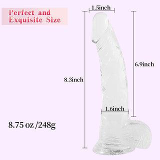 NightThrall 8.3in Strap On Dildo & Harness Set