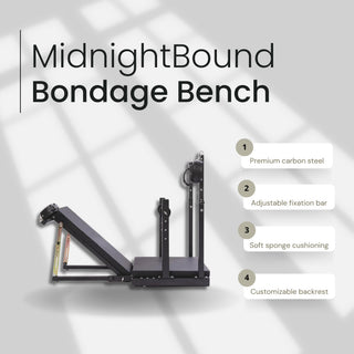 MidnightBound Adjustable Bondage Bench