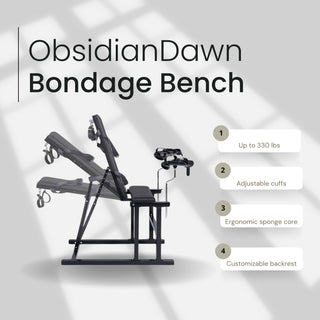 ObsidianDawn Adjustable Bondage Bench