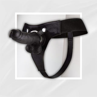 Realistic 8" Strap-On Dildo _ Elastic Harness