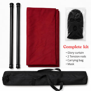 Portable Glory Hole Kit | RED | Mask and Case
