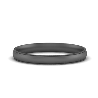 Milgrain Wedding Band | 4 mm