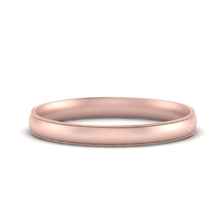 Milgrain Wedding Band | 4 mm