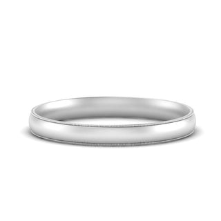 Milgrain Wedding Band | 4 mm