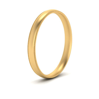 Milgrain Wedding Band | 4 mm