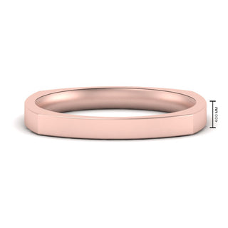 Square Wedding Band | 4 mm - MENAGERIE Intimates MENS Lingerie
