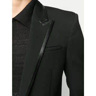 High-shine Collar Blazer