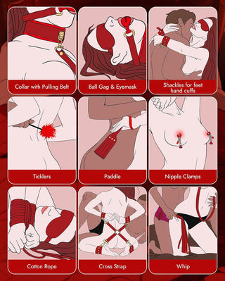 CrimsonLock | 11 Piece Bondage Set